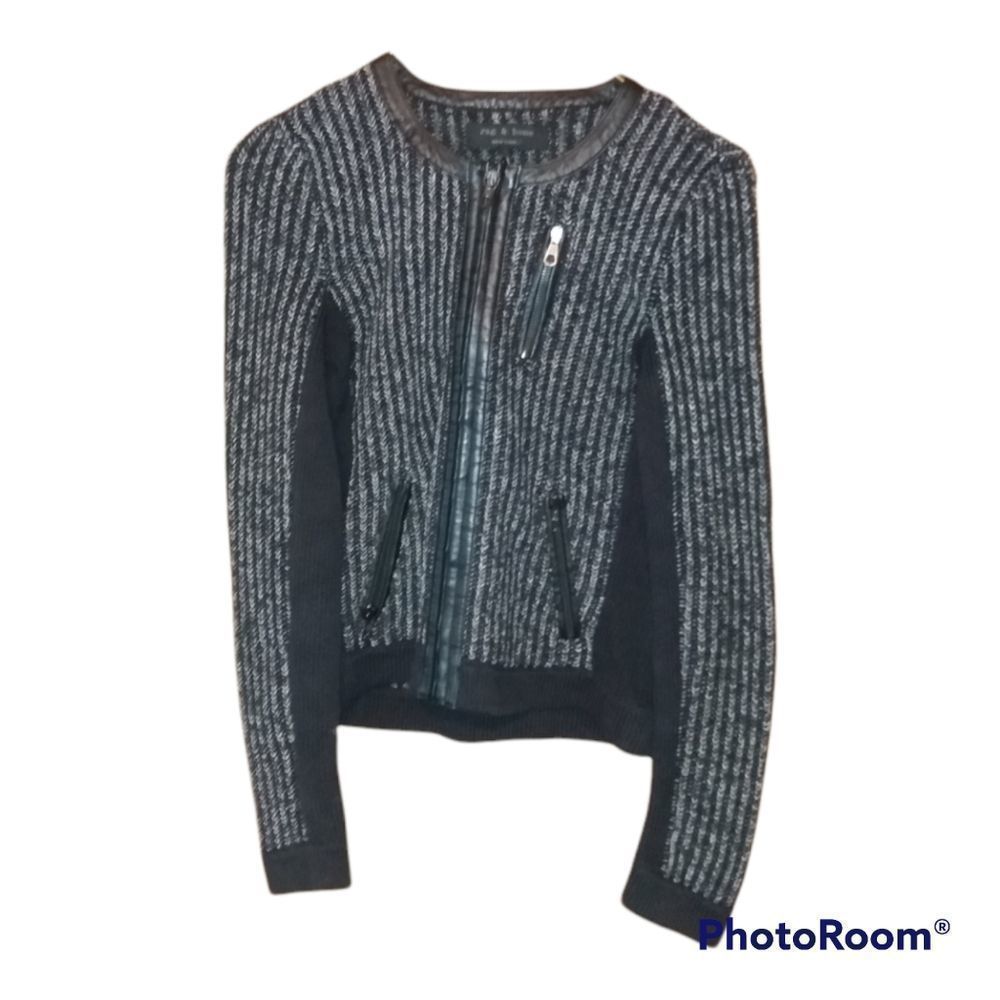 Rag & Bone Zip Up Sweater Jacket